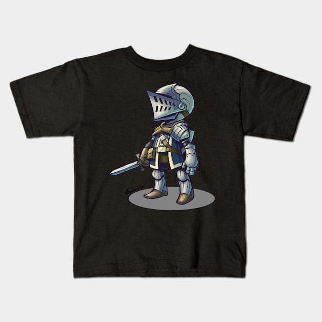 Chibi Elite Knight Kids T-Shirt by Novanim